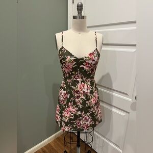 French Connection patterned spaghetti strap dress
